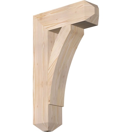 Ekena Millwork Thorton Craftsman Smooth Bracket, Douglas Fir, 5 1/2"W x 20"D x 32"H BKT06X20X32THR04SDF
